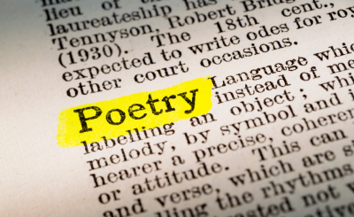 news text with poetry