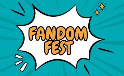 Fandom Fest Logo in a comic book style