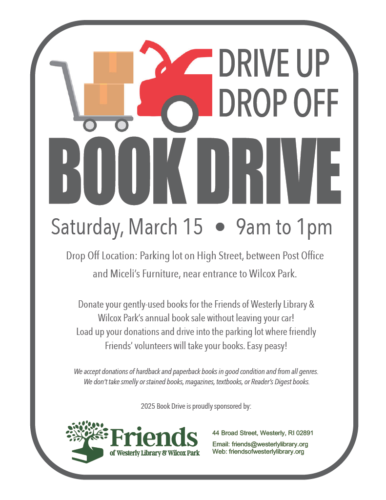 Image of flyer about book drive