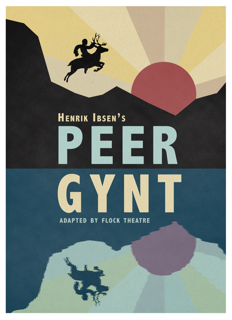 flyer for play Peer Gynt performed by Flock Theatre